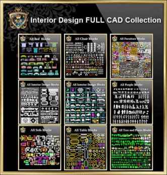 【Interior Design Full CAD Blocks Collections】(Best Collections!!)